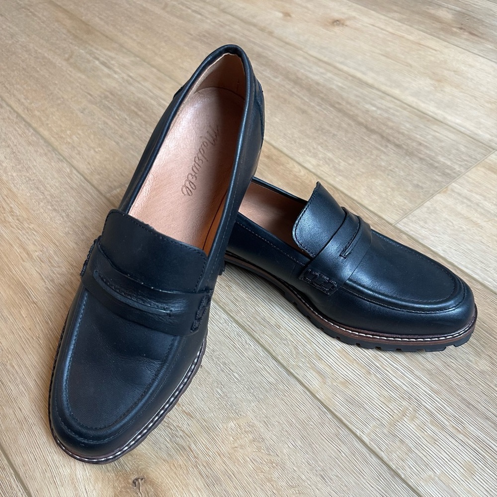 Madewell Corinne Lugse leather loafer shoes